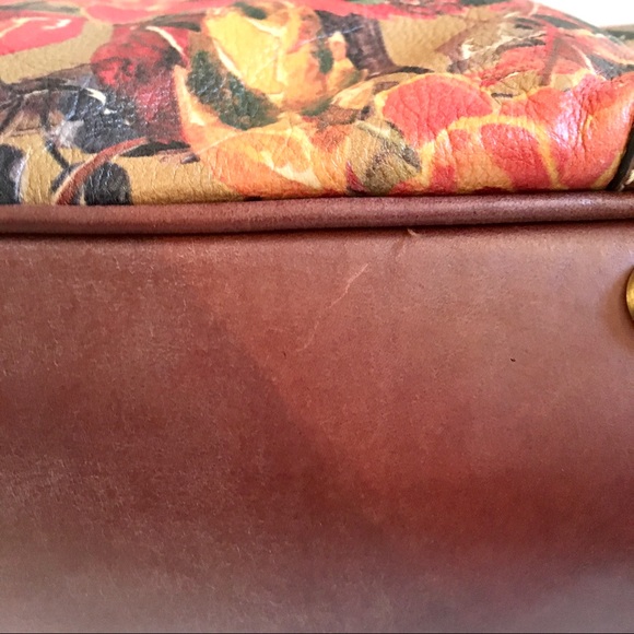 Firenze Bella Purse Floral 100% Genuine Leather 🍂 - Picture 14 of 16